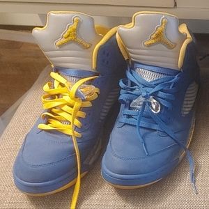 Men's Air Jordan 5 Retro Laney JSP 'Varsity Royal' used fair some cleaning need